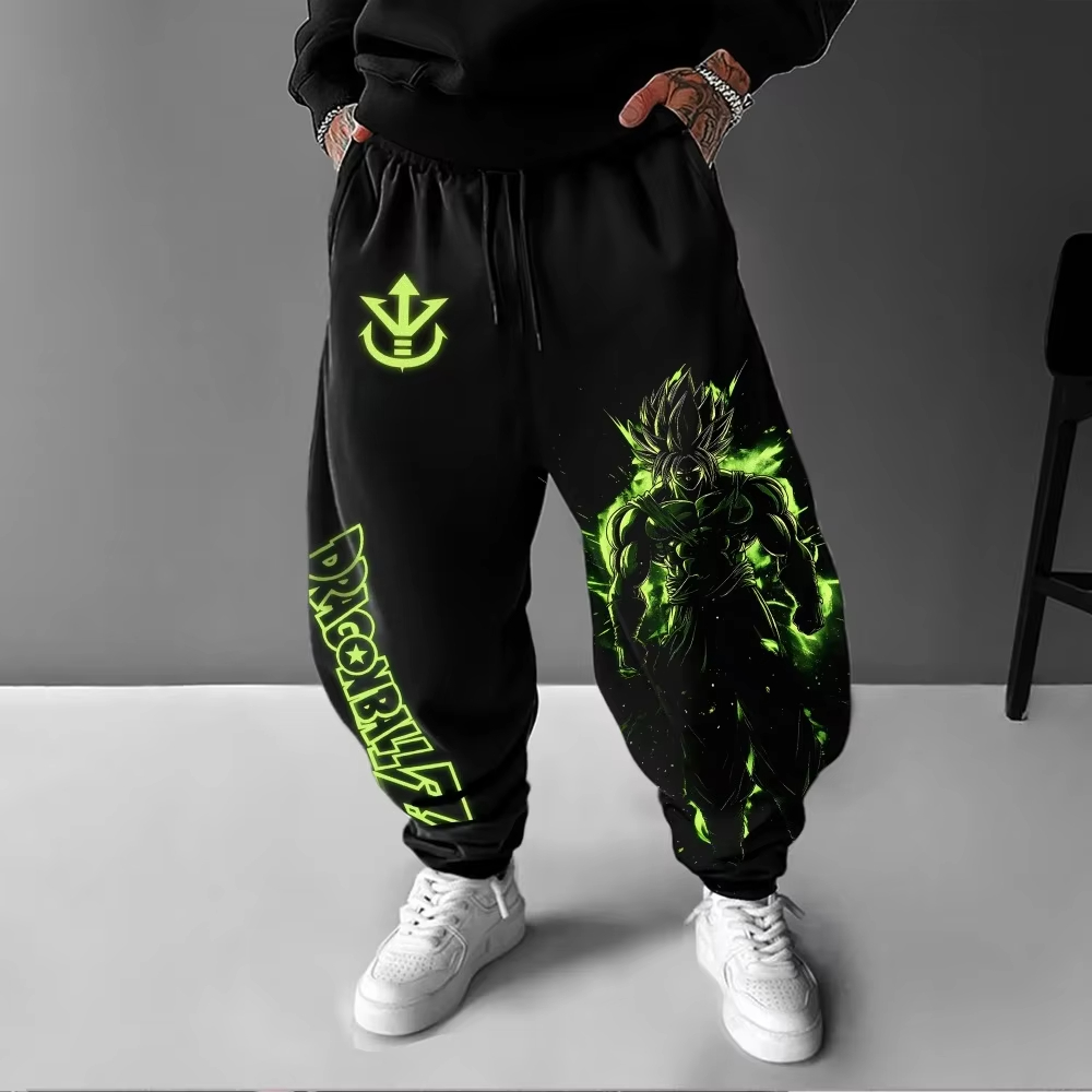 Y2K Winter Clothing - Dragon Ball Herenbroek Sportkleding Broly Lente