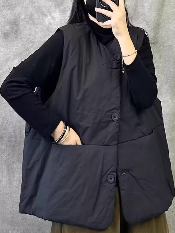 Winter Clothing Needs - Retro kort mouwloos vest voor dames,