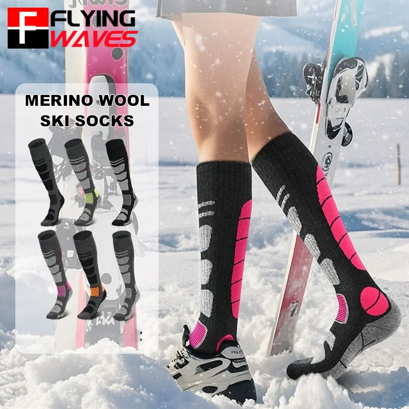 Thermal Sock Merino - 1 paar merinowol skisokken heren warme