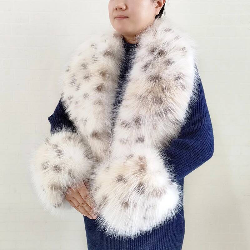 Winter Clothing Equipment - Grote Vrouwen Faux Vos Bont Sjaal