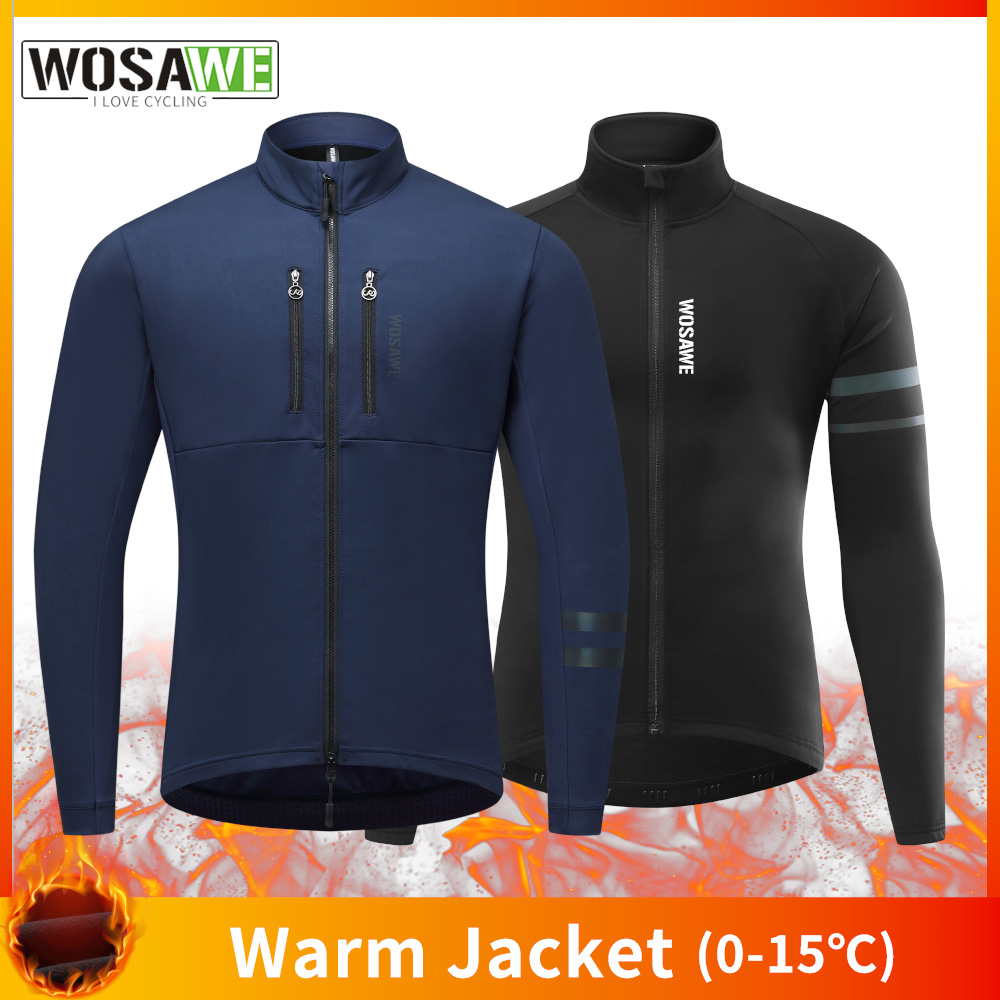 Winter Clothing Pinterest - WOSAWE Fietsjack Winter Thermische Fleece Jas