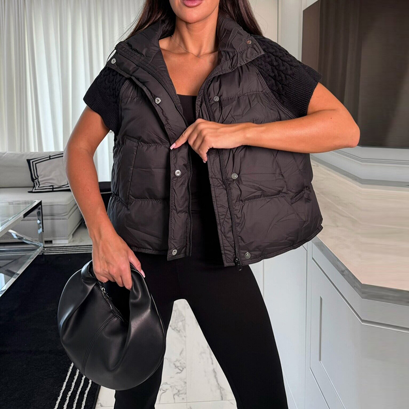 Chique, kort, gewatteerd vest  - Padded Vest Gilet recensie en prijs