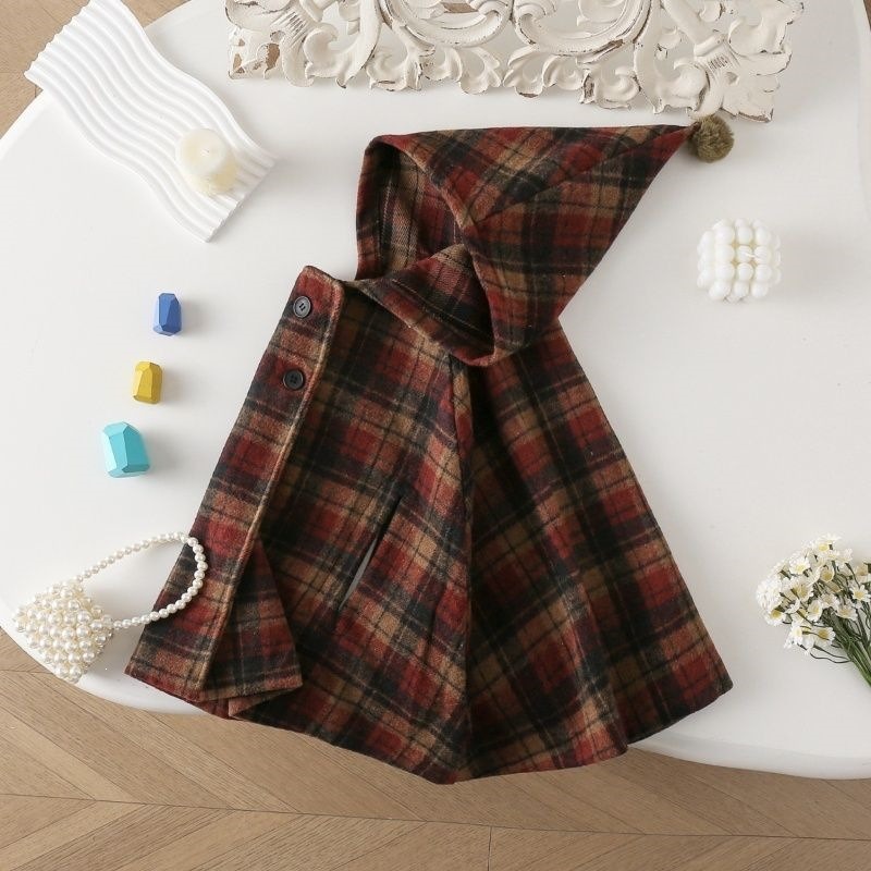 Geruite cape voor meisjes, sch - Winter Clothing For Babies recensie en prijs