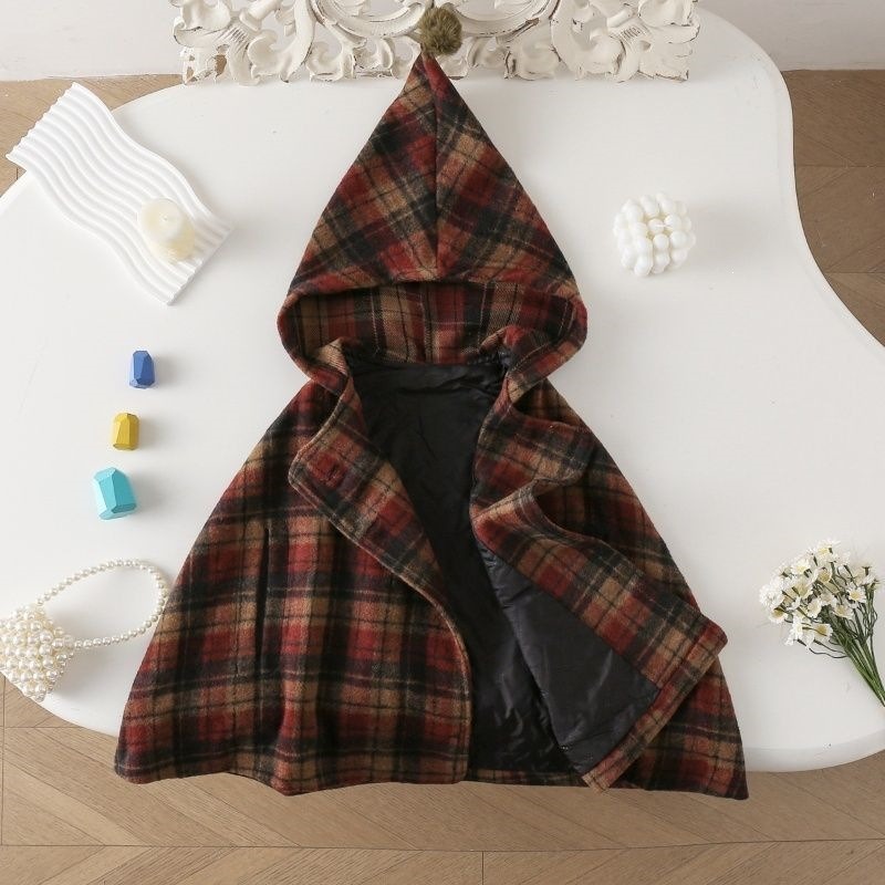 Geruite cape voor meisjes, sch - Winter Clothing For Babies recensie en prijs