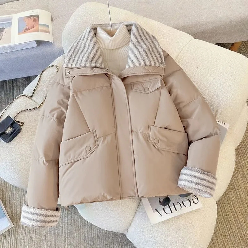 Katoenen donsjack dames kort 2 - Yellow Winter Clothing recensie en prijs