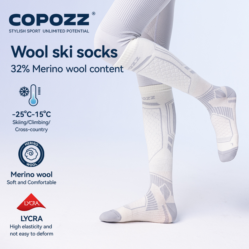 COPOZZ Merinowol Winter Skisok - Thermal Sock Merino recensie en prijs