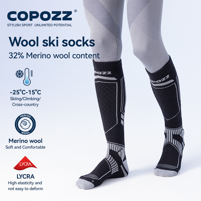 COPOZZ Merinowol Winter Skisok - Thermal Sock Merino recensie en prijs