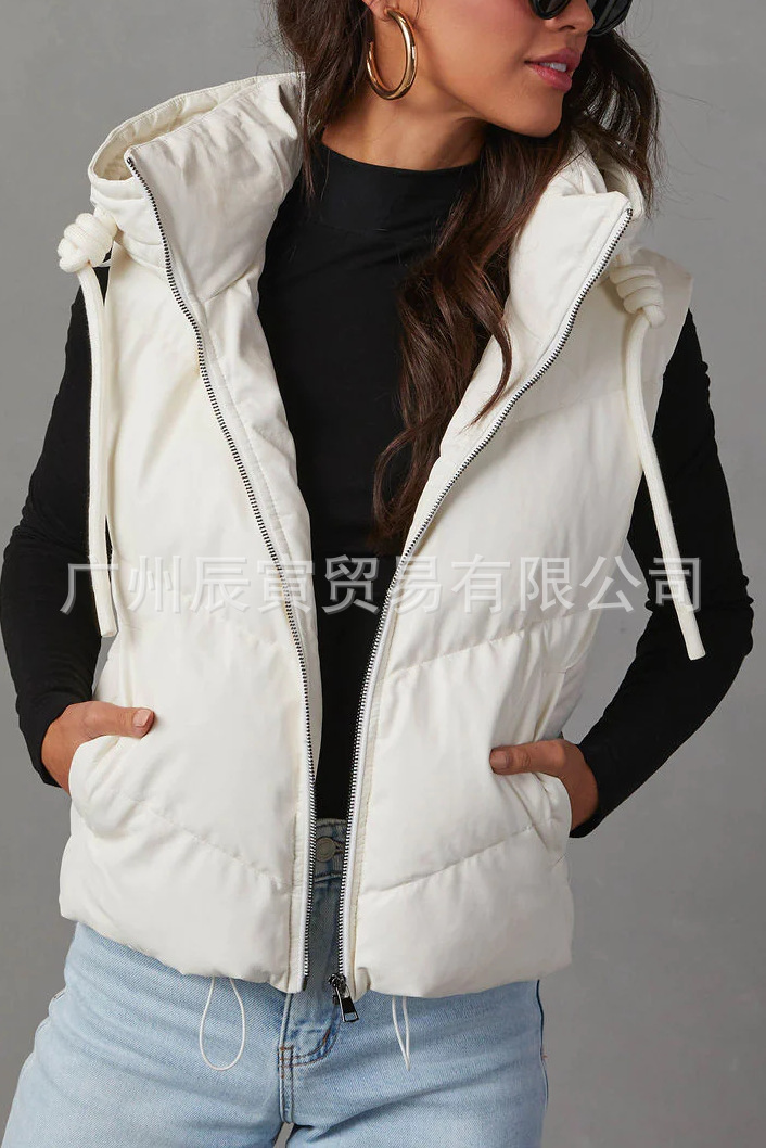 Dames effen kleur gewatteerd v - Padded Vest Gilet recensie en prijs