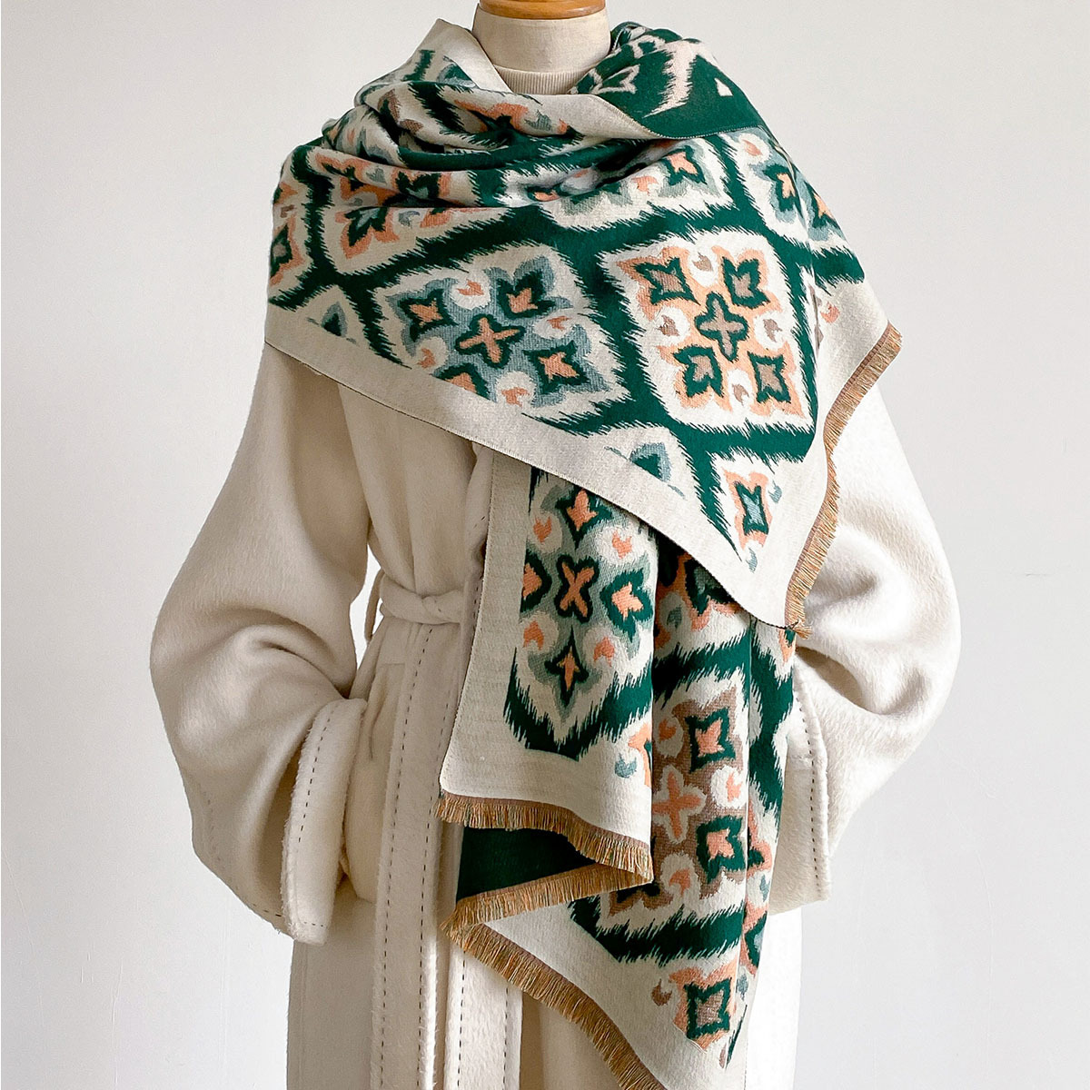 Dames Reversibele Imitatie Kas - Cashmere Scarf Wrap recensie en prijs