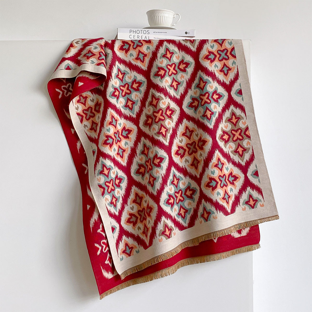 Dames Reversibele Imitatie Kas - Cashmere Scarf Wrap recensie en prijs