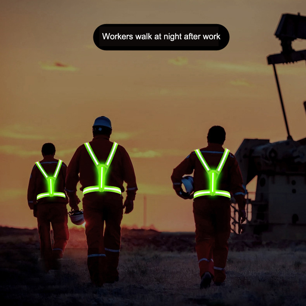 LED-loopvest, verstelbaar refl - Yellow Winter Clothing recensie en prijs