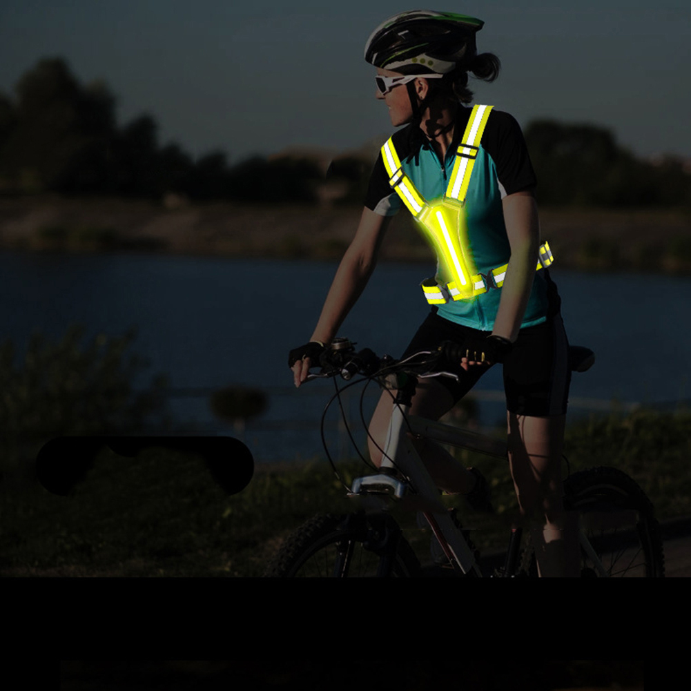 LED-loopvest, verstelbaar refl - Yellow Winter Clothing recensie en prijs