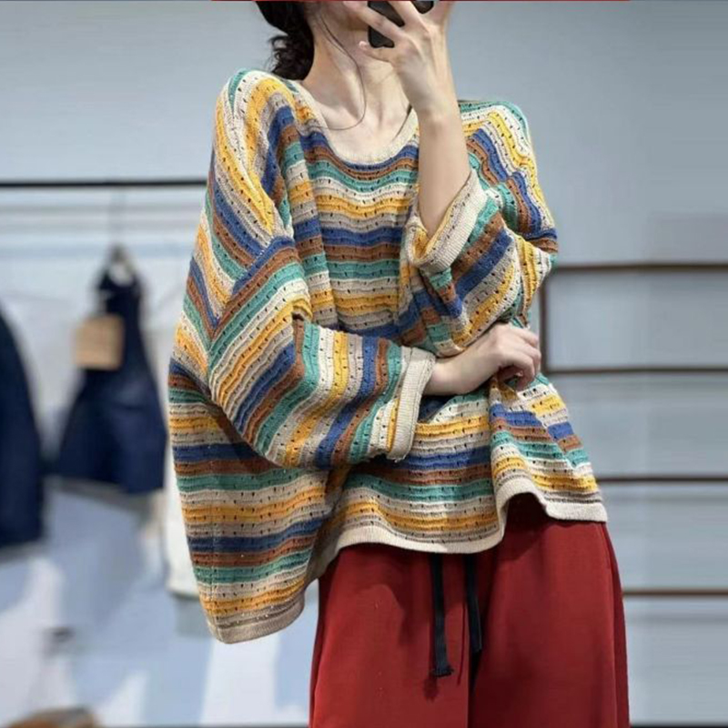 Lente Dames Gestreepte Trui Me - Yellow Winter Clothing recensie en prijs