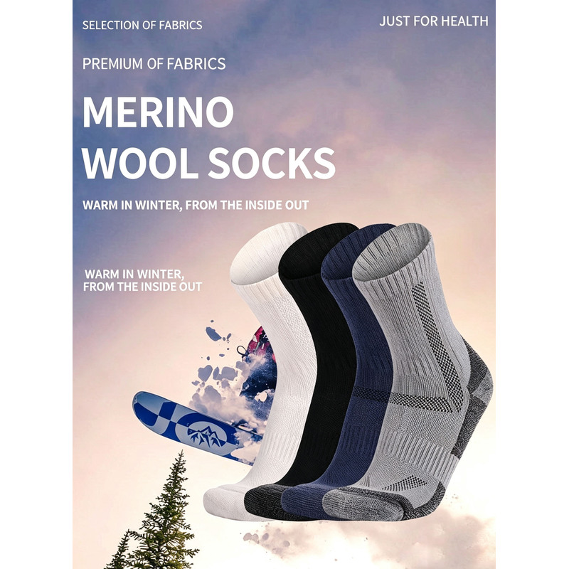 5PCS Dikke merinowol-wandelsok - Thermal Sock Merino recensie en prijs