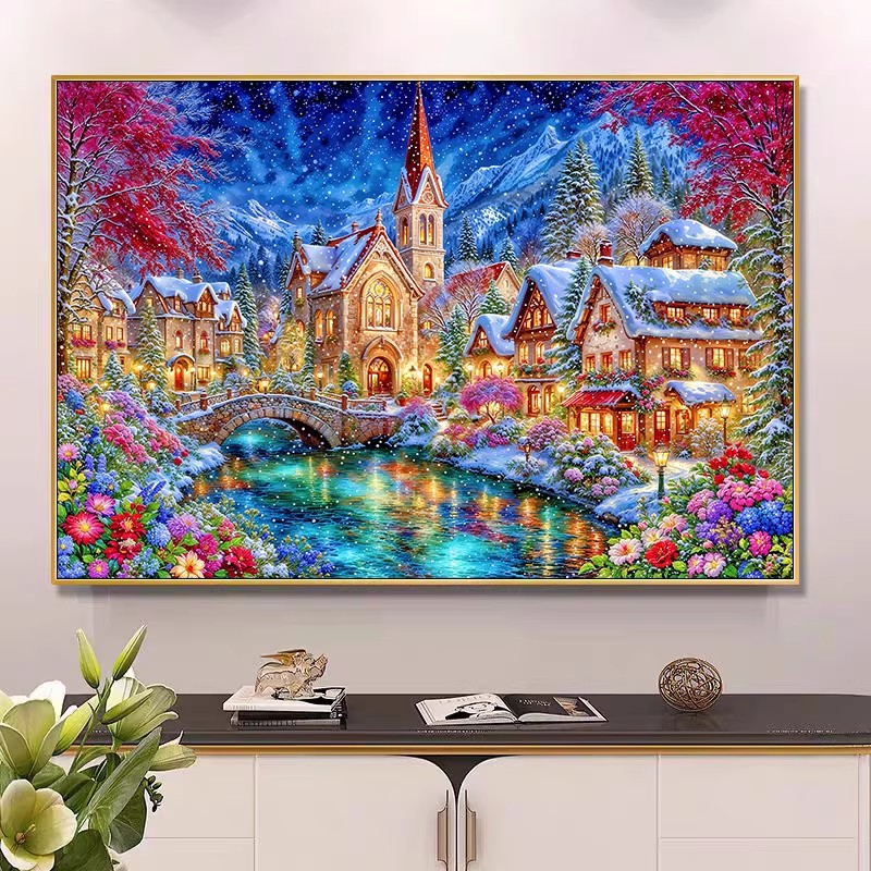 9ct 100x75cm Winter Kerk Bordu - Winter Clothing Pinterest recensie en prijs