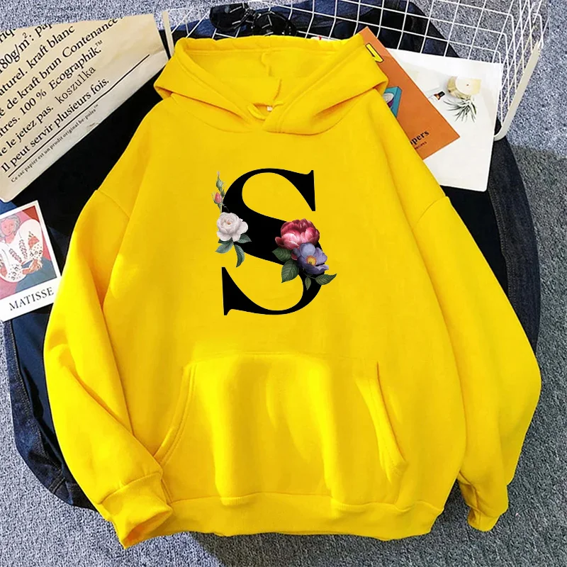 Mode Dames Hoodies Casual Lett - Yellow Winter Clothing recensie en prijs