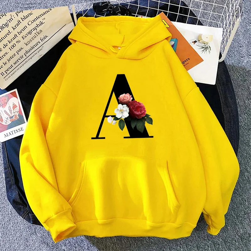 Mode Dames Hoodies Casual Lett - Yellow Winter Clothing recensie en prijs