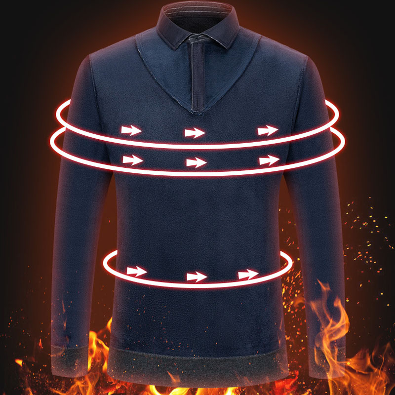 Gebreide herenoverhemd met kra - Winter Clothing Layers recensie en prijs
