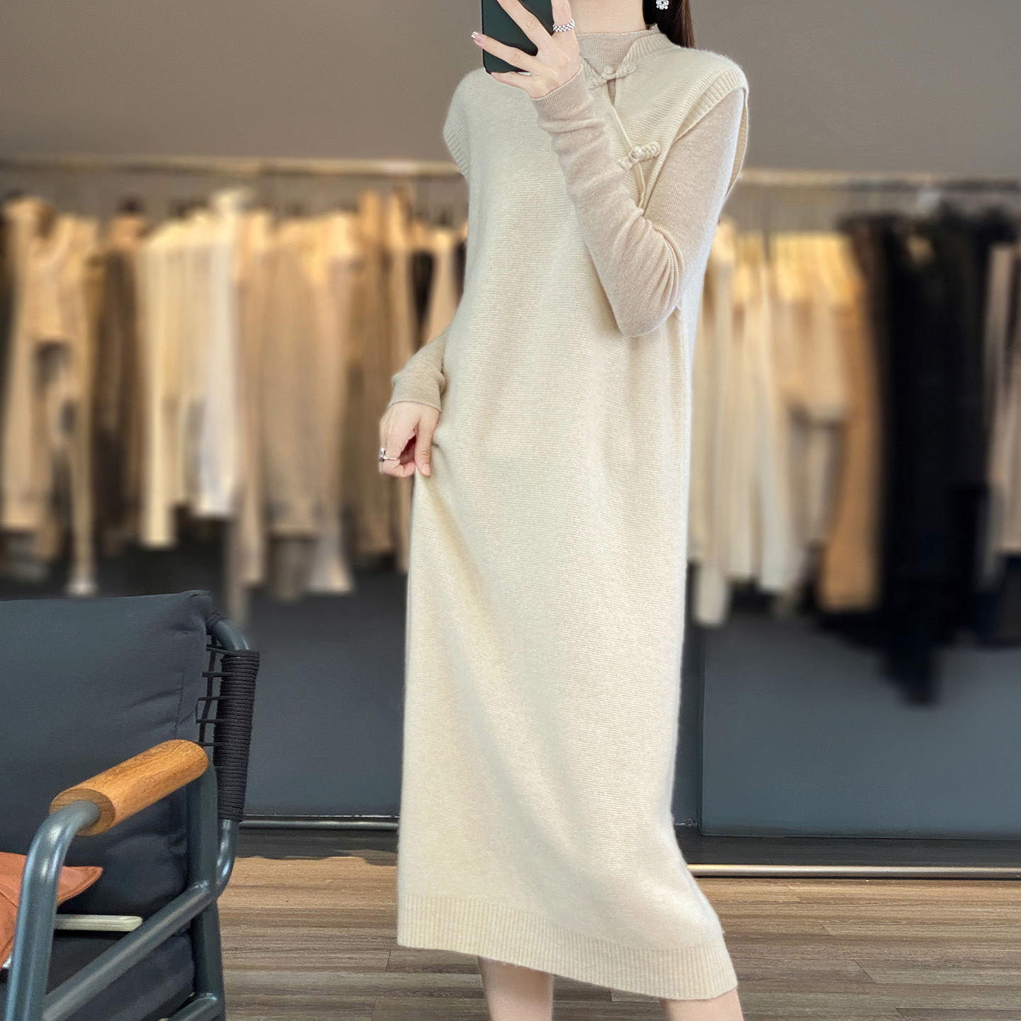 100% zuivere wol dames herfst  - Winter Clothing Layers recensie en prijs